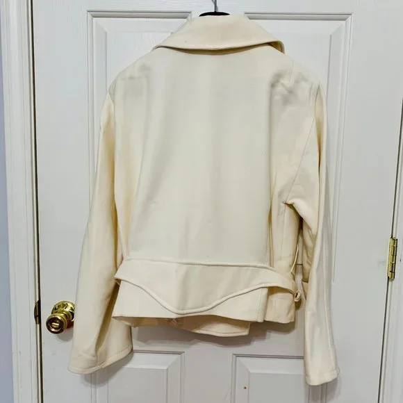 DOLCE & GABBANA VIRGIN WOOL DOUBLE BREASTED MOTO JACKET MADE IN ITALY